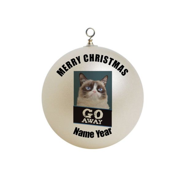 Personalized Grumpy  Cat Ornament 2