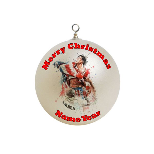Personalized  Christmas Ornament rocky balboa 2