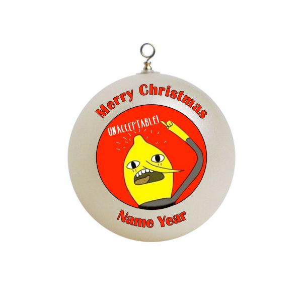 Personalized  Adventure Time Lemongrab Christmas Ornament Custom Gift #2