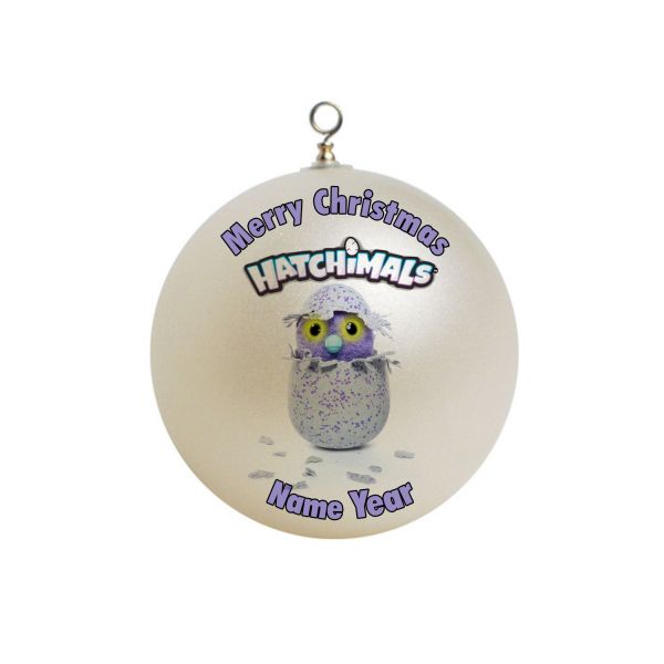 Personalized  hatchimals Purple Christmas  Ornament  #2