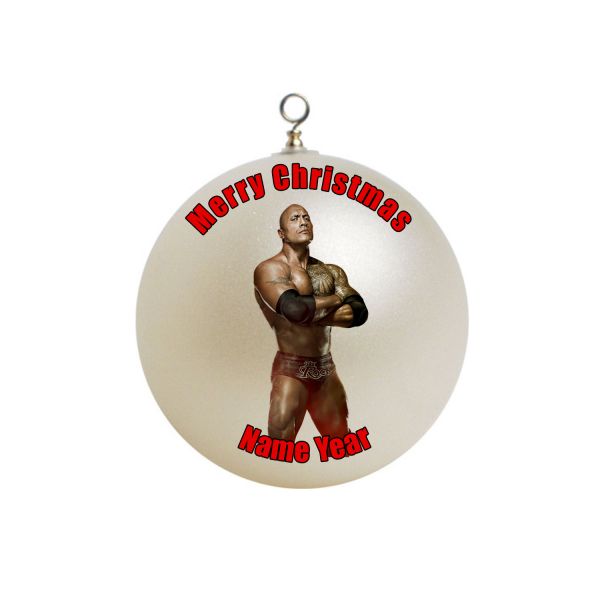Personalized  Dwayne The Rock Christmas  Ornament #2