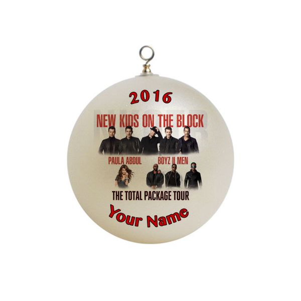 Personalized Total Package Tour New Kids on the block  Paula Abdul & Boyz II Men Christmas Ornament Custom gift #2