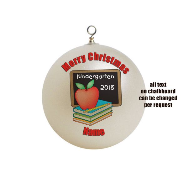 Personalized Kindergarten Boy girl school Christmas Ornament 2