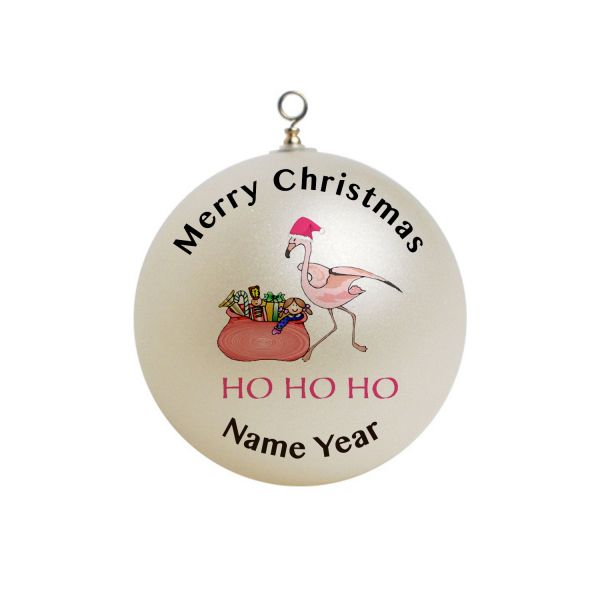Personalized Flamingo Christmas Ornament Custom gift #2