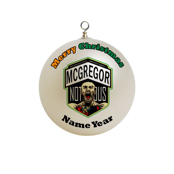 Personalized conner mcgregor UFC Christmas Ornament Custom Gift #2