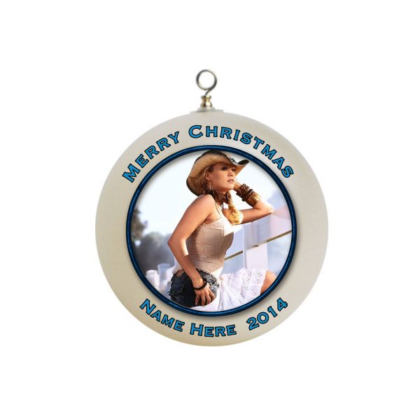 Personalized Carrie Underwood Christmas Ornament Gift #2