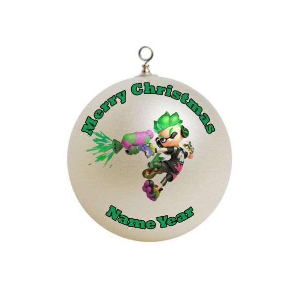 Personalized Splatoon Boy Inklin Ornament 2