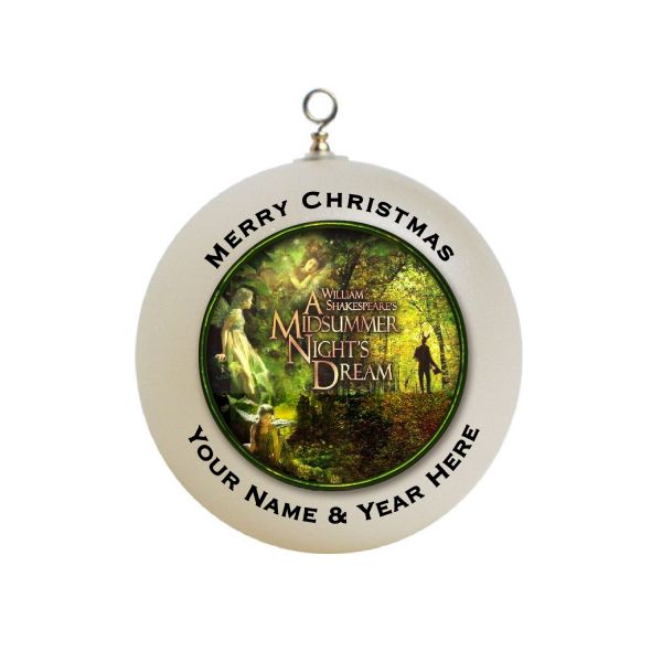 Personalized Shakespeare Midsummer Nights Dream Christmas Ornament Custom Gift #2