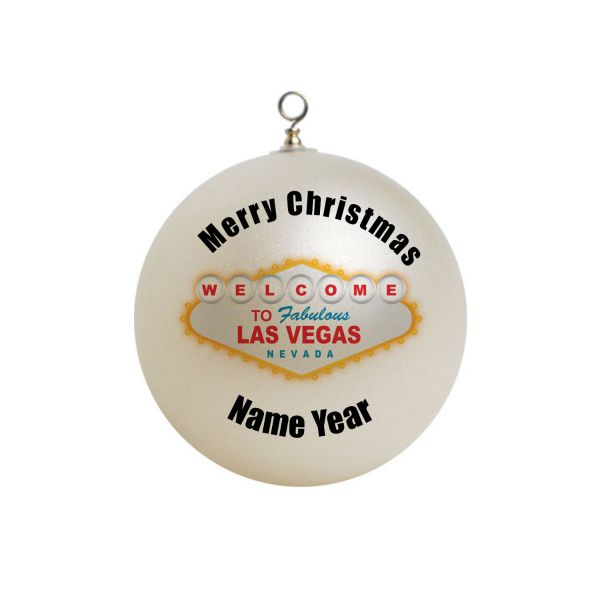 Personalized Welcome to Las Vegas Ornament 2