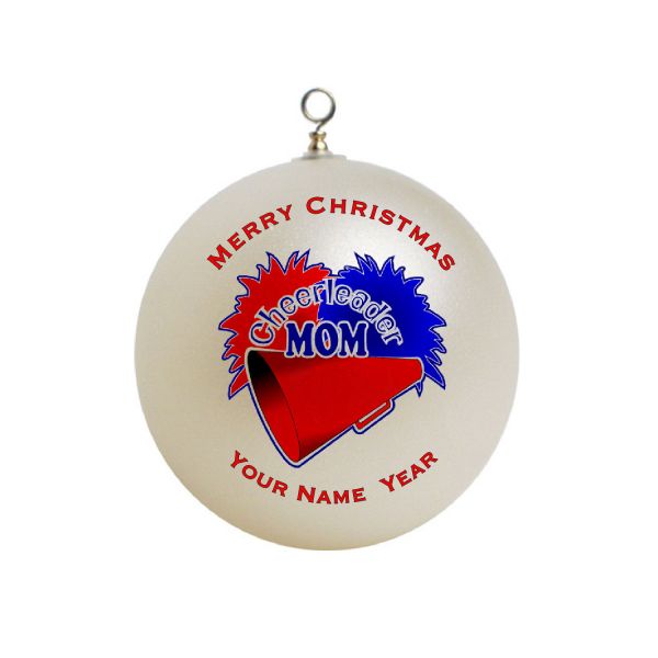 Personalized Cheerleading or Cheerleader Mom #2 Christmas Ornament Custom 