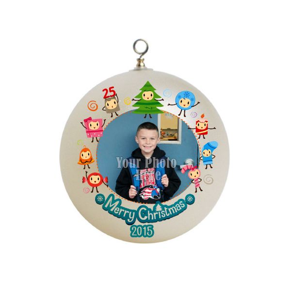 Personalized Christmas Ornaments Character Design Set On Circle Frame,  Ornament Custom Border Gift #2