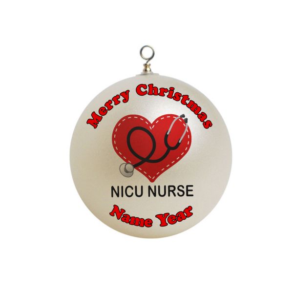 Personalized  NICU Nurse Christmas  Ornament 2