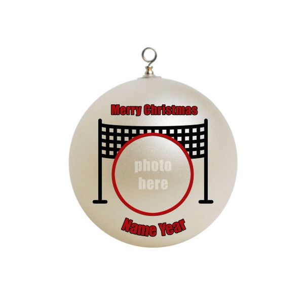 Personalized Volleyball Photo Border   Ornament Custom Border Gift #33