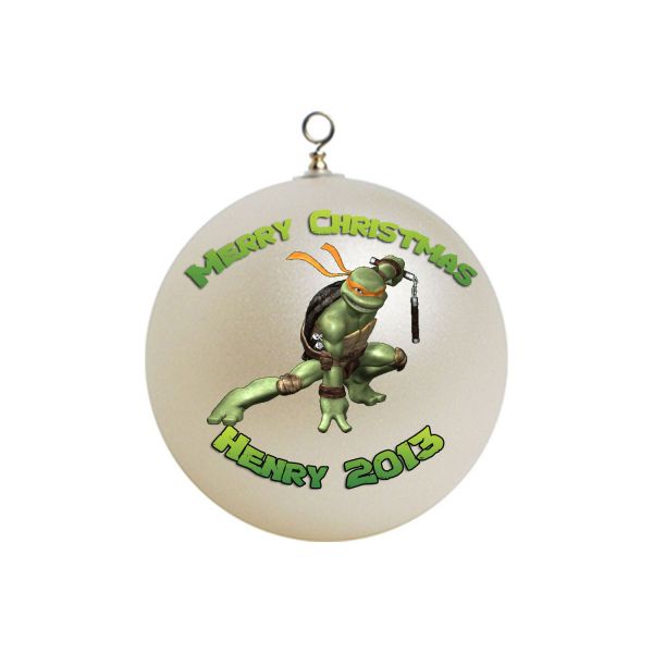 Personalized Teenage Mutant Ninja Turtles TMNT Christmas Ornament #3
