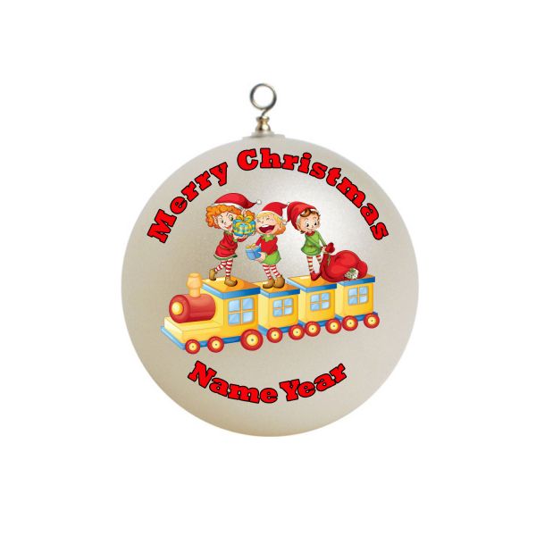 Personalized Train  christmas Ornament  Gift #3