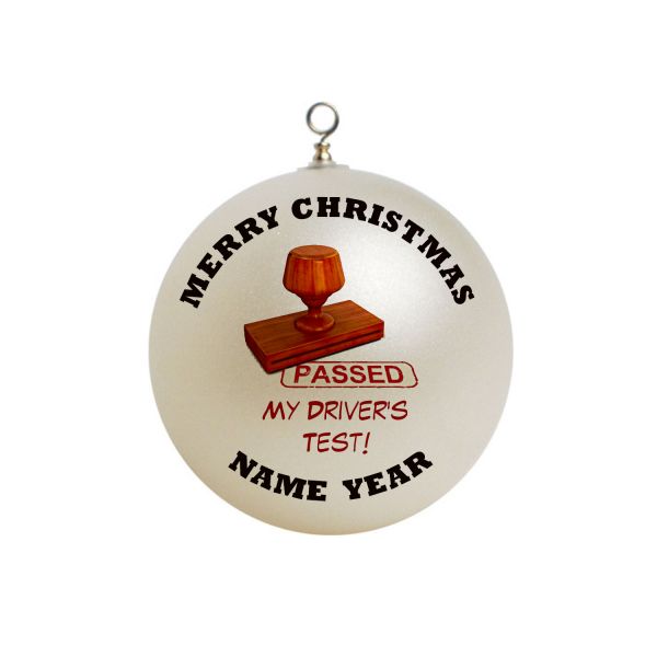 Personalized Driving New Driver I passed my driver test Christmas Ornament  #3