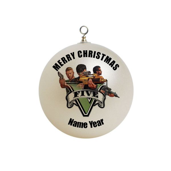 Personalized Grand Theft Auto  Ornament 3
