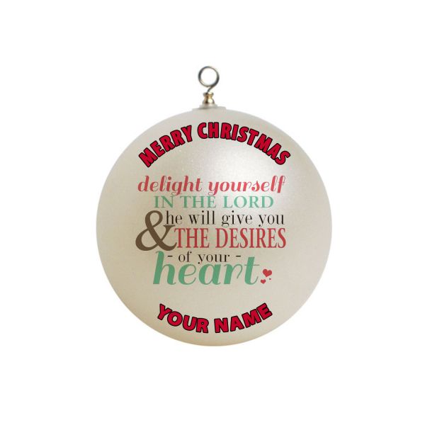 Personalized Prayer Christmas Ornament Custom Gift #3