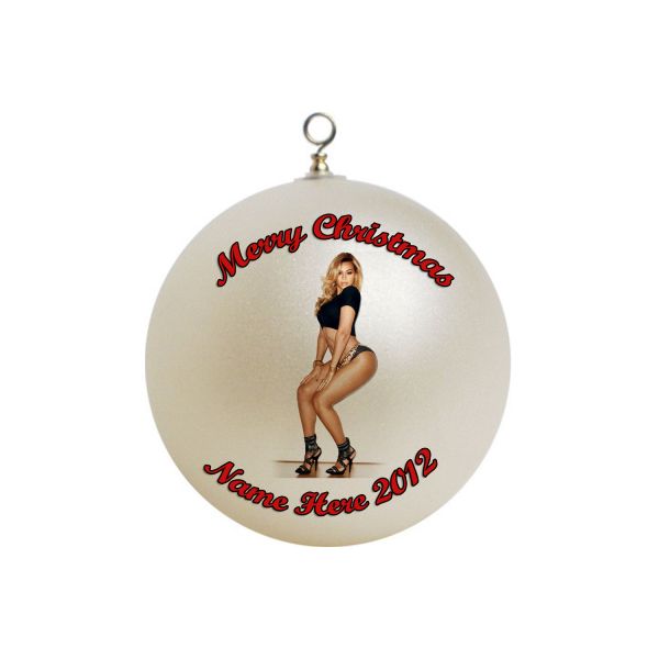 Personalized Beyonce Christmas Ornament Custom Gift #3