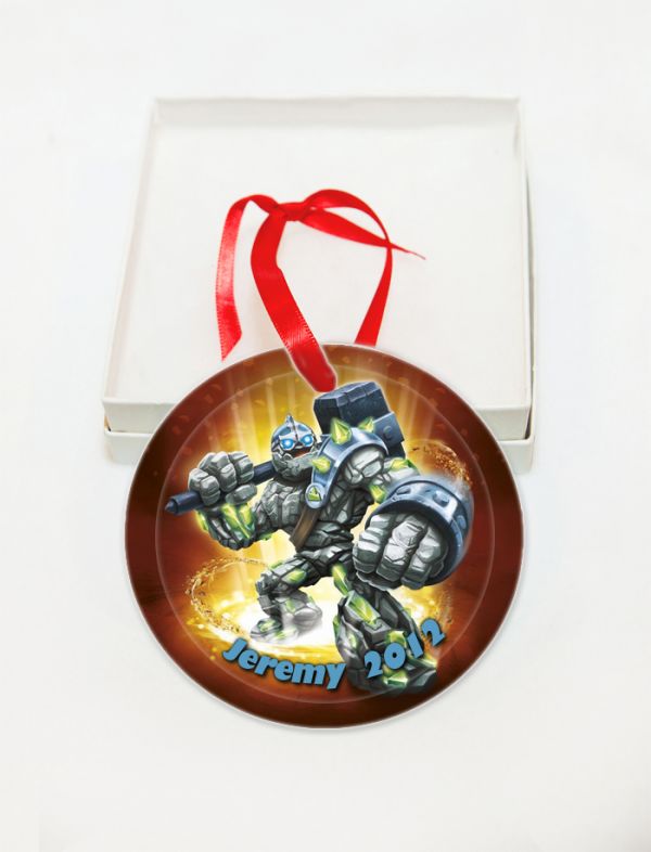 Personalized Skylanders Glass Christmas Ornament Custom Gift#3