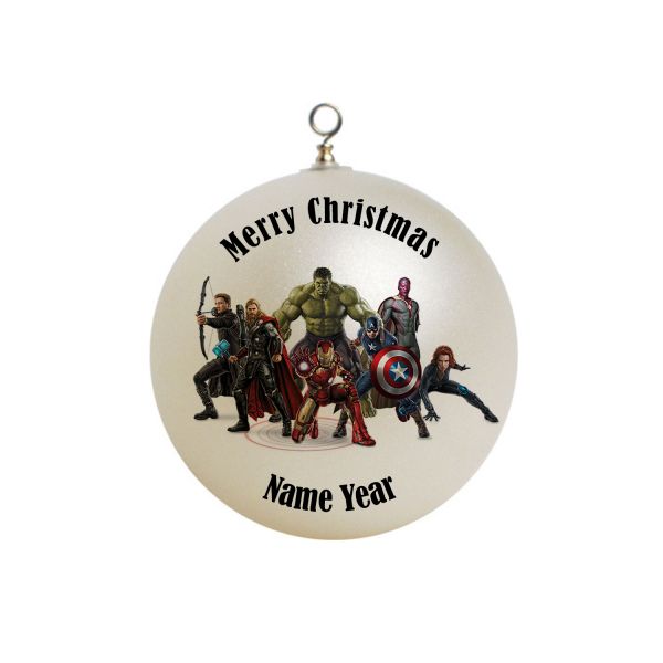 Personalized The Avengers Christmas Ornament #3