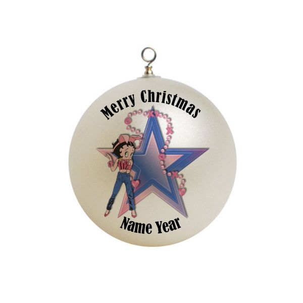Personalized Betty Boop X-mas Ornament custom Gift #3