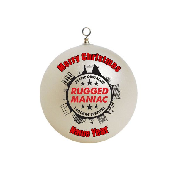 Personalized Rugged Maniac Obstacles Course Run  Ornament 3