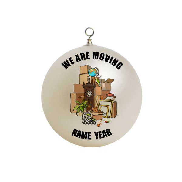 Personalized Moving Day  We are moving Christmas Ornament 3