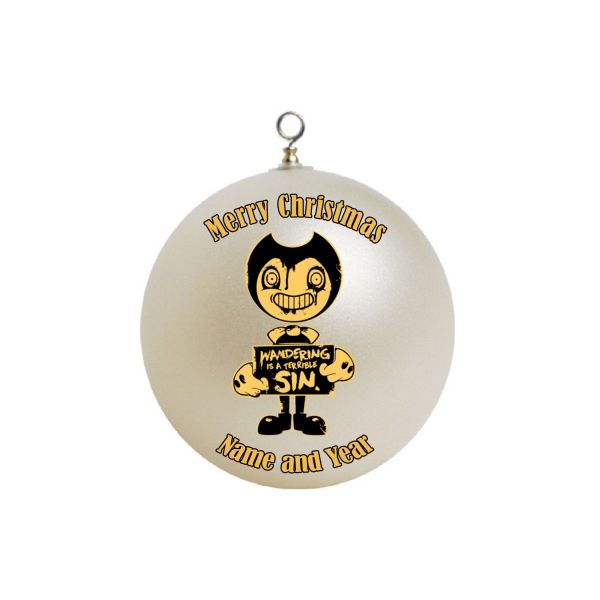 Personalized bendy and the ink machine Ornament  #3