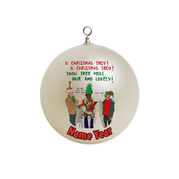O Christmas Troy! Jeff Winger, Funny Xmas Christmas Ornament Custom Gift #40