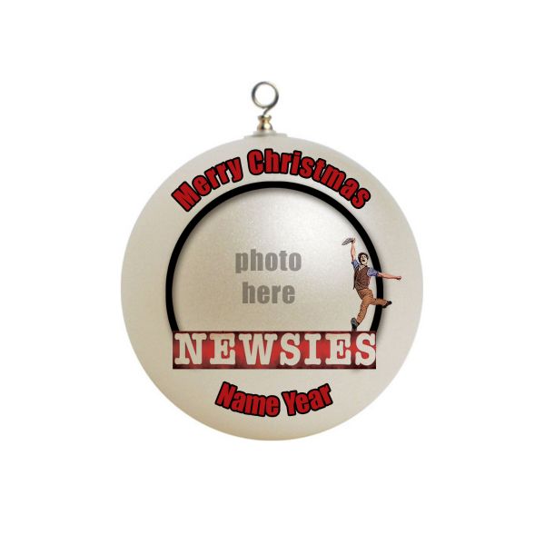 Personalized Newsies Add Your Photo and Text Ornament Christmas #4