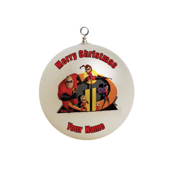 Personalized  The Incredibles Ornament Christmas 4