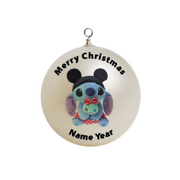 Personalized Disney Lilo & Stitch Christmas Ornament #4