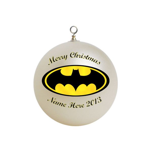 Personalized Batman Christmas Ornament Custom Gift #4