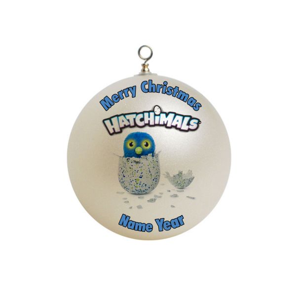Personalized  hatchimals blue  Christmas  Ornament  #4