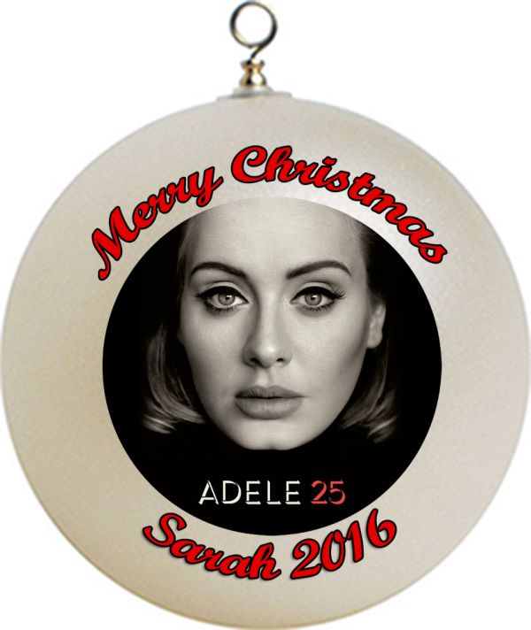 Personalized Adele Christmas Ornament Custom Gift #4