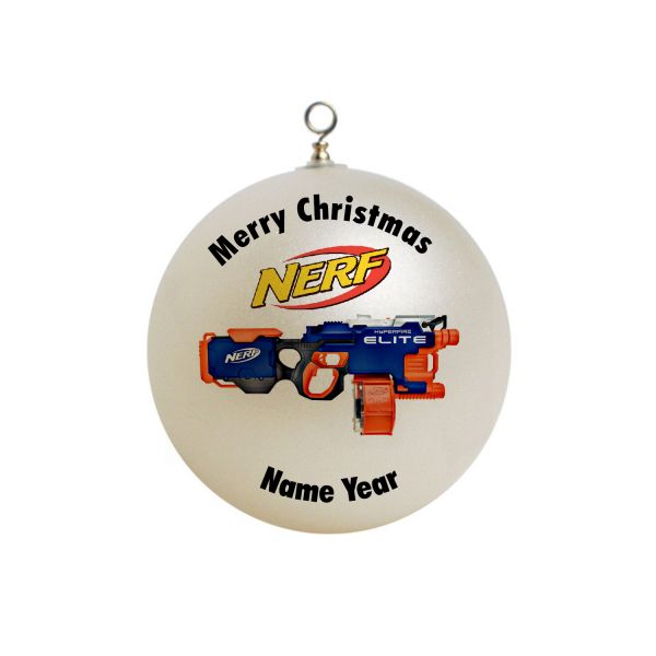 Personalized Nerf Gun Hyperfire Elite Ornament Custom Gift #4