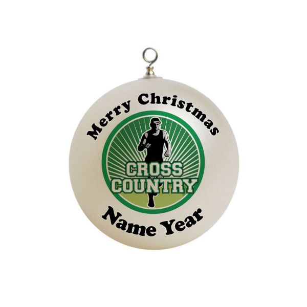 Personalized Cross Country Running Runner Ornament 4