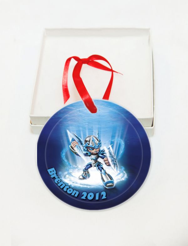 Personalized Skylanders Glass Christmas Ornament Custom Gift#4