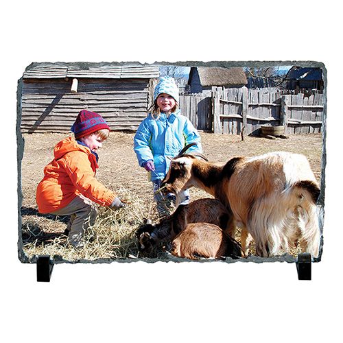 Personalized Large Rectangle Photo Slate 11.8 x 7.8 Add Your Photo and Text