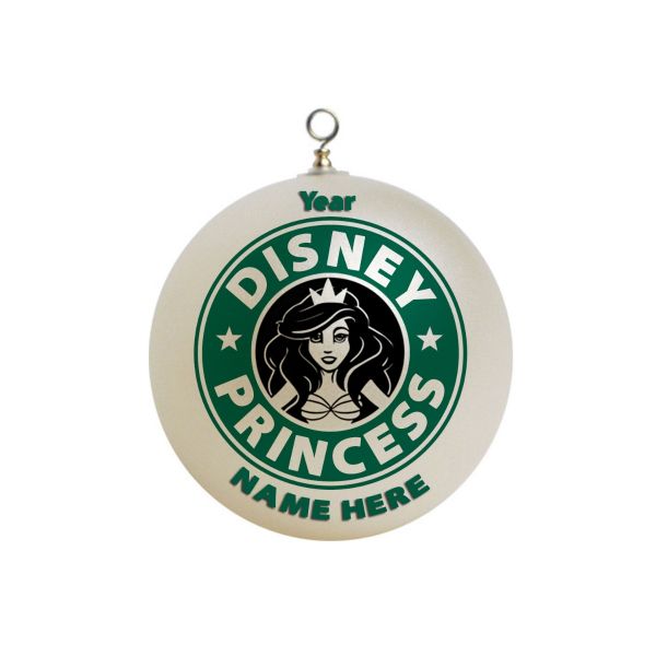 Personalized  Starbucks Disney Princess Ariel Ornament 5
