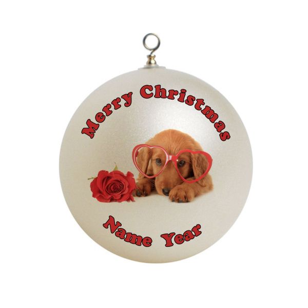Personalized  Dachshund Cute Puppy Dog Christmas Ornament 5