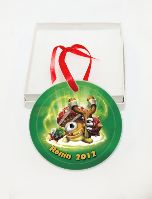 Personalized Skylanders Glass Christmas Ornament Custom Gift #5