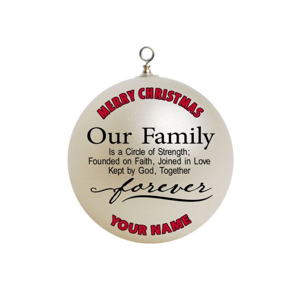 Personalized Prayer Christmas Ornament Custom Gift #5