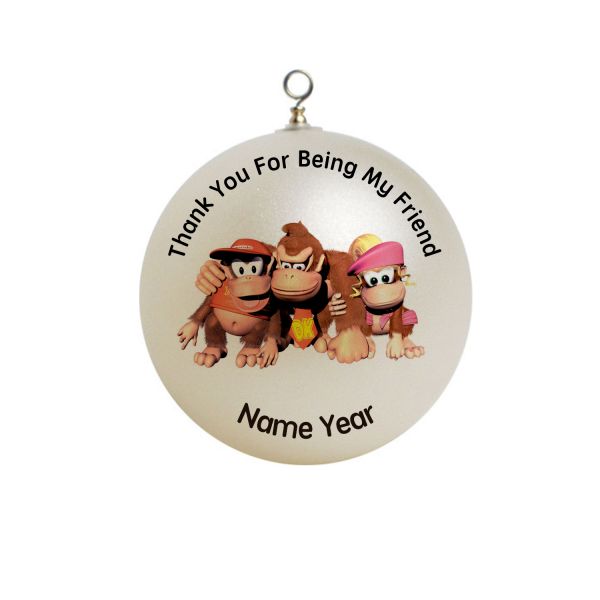Personalized Donkey Kong  Thank you for being my friend Christmas  Ornament  #5