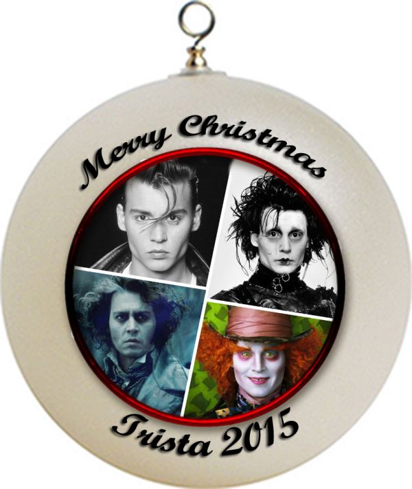 Personalized Johnny Depp Christmas Ornament Custom Gift #5