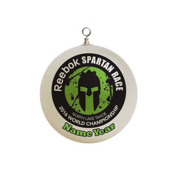 Personalized Spartan Race North Lake Tahoe 2016 World Championship Christmas Ornament Custom #5