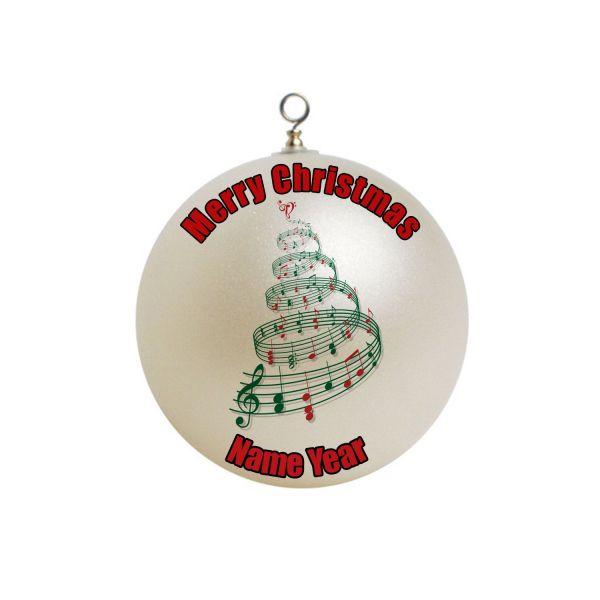 Personalized Music Notes Christmas Ornament Custom Gift #5