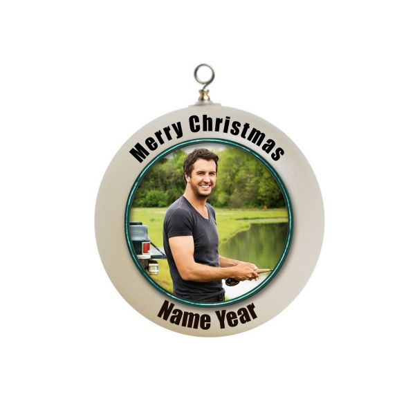 Personalized Luke Bryan Fishing Christmas Ornament Custom Gift #5