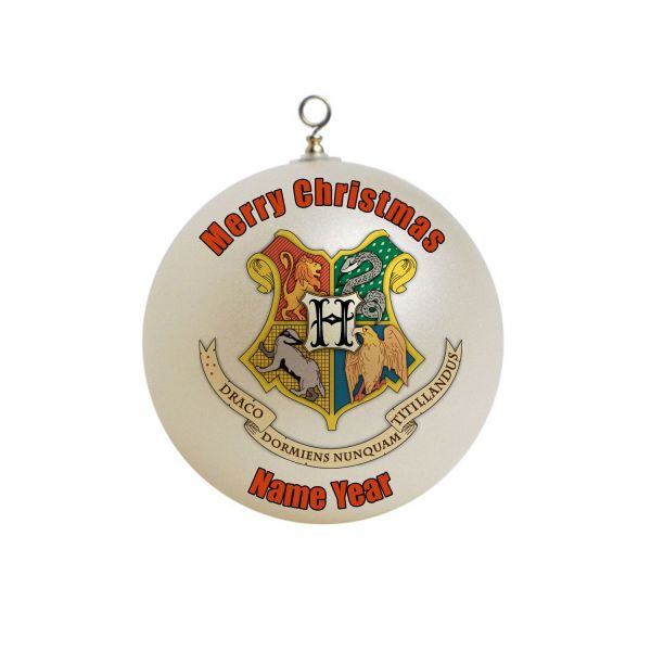 Personalized  Harry Potter  HOGWARTS SCHOOL Emblan Christmas Ornament Custom Gift #5